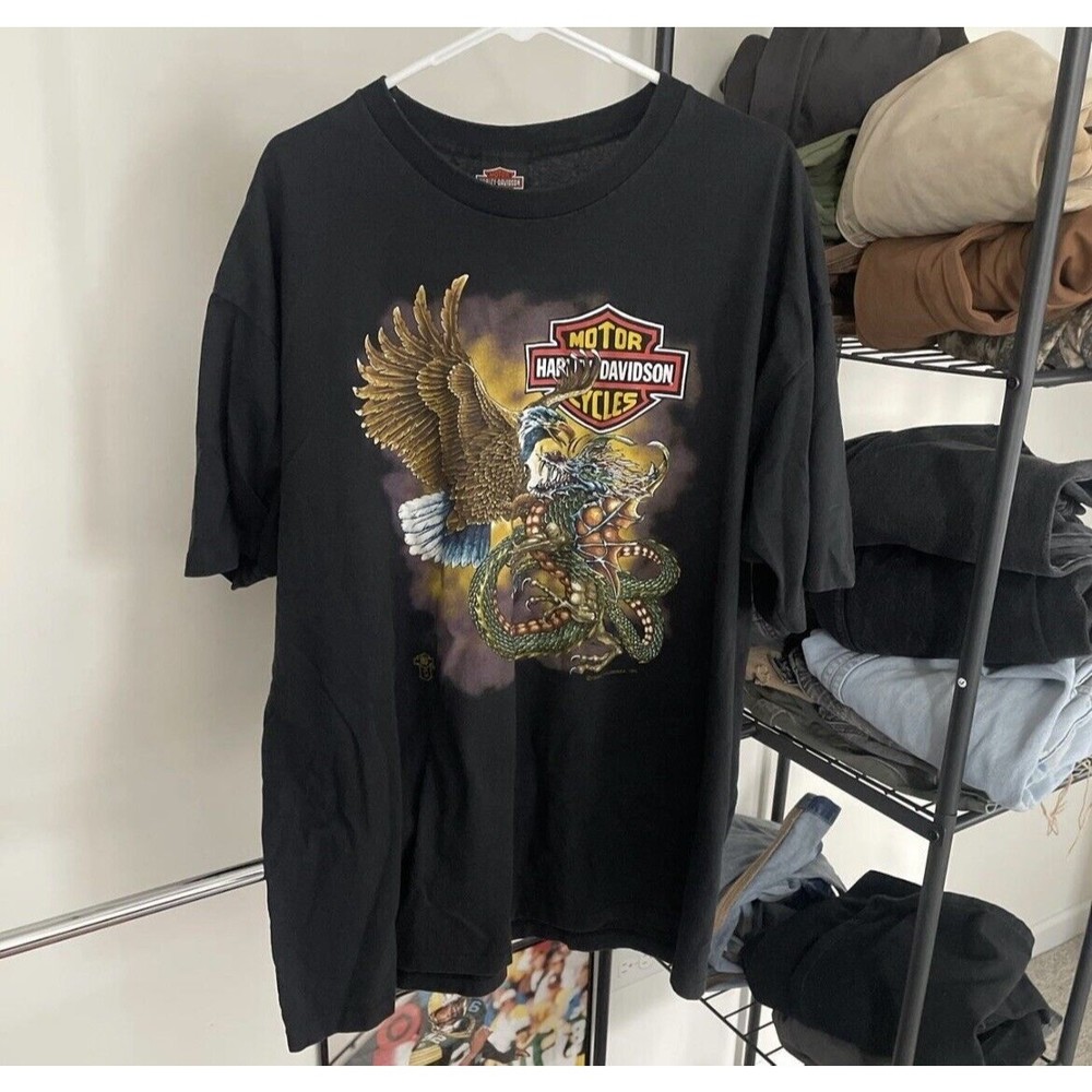 harley davidson motorcycles vintage t shirt 2xl 1988